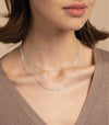 Women's Brass Snake Shaped Multi Layer Necklace With Geometric Pendant Electroplated Fashion Jewelry Gift