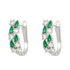 Women's Brass Ushape Electroplated Zircon Earrings