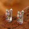 Women's Brass Ushape Electroplated Zircon Earrings