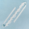 Women's Bridal Hair Accessories Cloth Lace Satin Headband With Leaves And Plaid Pattern Retro Style