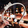 Women's Bridal Pearl Headband With Handknitted Knotted Design And Elegant Bow Crown Detail