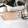 Women's Business Style Watch Alloy Case Stainless Steel Bracelet Round Dial