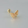 Women's Butterfly Stud Earrings Plastic Resin Dripping Oil Animal Style