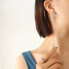 Women's C Shape Geometric Titanium Steel Gold Plated Earrings With Electroplating Treatment And Unique Creative Design