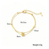 Women's Camellia Flower Necklace In Gold Plated Titanium Steel With O Chain Non Fading Floral Pendant Jewelry