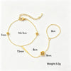 Women's Camellia Flower Necklace In Gold Plated Titanium Steel With O Chain Non Fading Floral Pendant Jewelry