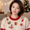 Women's Cartoon Flower Brooch Alloy Diamondencrusted Pin With Cute Holiday Hat Design Simple Fashion Clothing Accessory