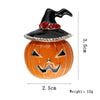 Women's Cartoon Pumpkin Rhinestone Brooch Electroplated Alloy Clothing Pin Dripping Oil Design Christmas Style Decorative Jewelry