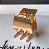 Women's Cartoon Rhinestone Hair Claw Clip Diamondaccented Alloy Grip Hair Accessory For Ponytails And Updos