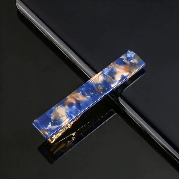 Women's Carved Acetate Hair Clip Geometric Side Barrette Sweet Cool Hair Accessory