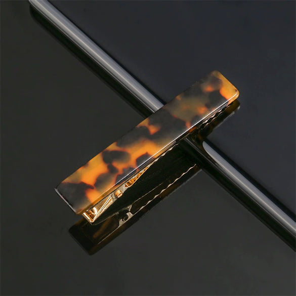 Women's Carved Acetate Hair Clip Geometric Side Barrette Sweet Cool Hair Accessory