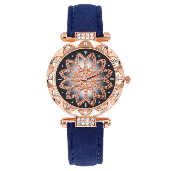 Women's Casual Alloy And Titanium Metal Watch With Round Dial And Tomato Theme