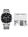 Women's Casual Alloy Band Heart Shape Dial Watch Earrings Jewelry Set