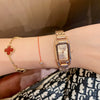 Women's Casual Alloy Band Rectangular Quartz Watch