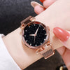Women's Casual Alloy Belt Round Dial Starry Sky Watch