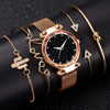 Women's Casual Alloy Belt Round Dial Starry Sky Watch