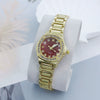 Women's Casual Alloy Breadshaped Square Dial Watch