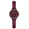 Women's Casual Alloy Case Mineral Reinforced Glass Mirror Stainless Steel Buckle Round Dial Waterproof Quartz Watch