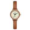 Women's Casual Alloy Case Mineral Reinforced Glass Mirror Stainless Steel Buckle Round Dial Waterproof Quartz Watch