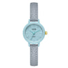 Women's Casual Alloy Case Mineral Reinforced Glass Mirror Stainless Steel Buckle Round Dial Waterproof Quartz Watch