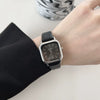 Women's Casual Alloy Case Quartz Watch With Blue Color And Square Shape