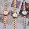 Women's Casual Alloy Ceramic Watch With Steel Band And Round Dial
