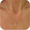 Women's Casual Ball Chain Necklace With Stainless Steel Letter Pendant Electroplated Alloy Jewelry