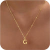 Women's Casual Ball Chain Necklace With Stainless Steel Letter Pendant Electroplated Alloy Jewelry