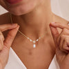 Women's Casual Copper Leaf Pendant Necklace With Pearl Lucky Bag Design Electroplated Non Fading Clavicle Chain Daily Jewelry