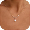 Women's Casual Copper Leaf Pendant Necklace With Pearl Lucky Bag Design Electroplated Non Fading Clavicle Chain Daily Jewelry