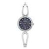 Women's Casual Elegant Alloy And Stainless Steel Quartz Bracelet Watch With Round Dial And Rhinestone Frame