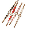 Women's Casual Fashion Clover Five Leaf Stainless Steel Round Dial Bracelet Watch Jewelry