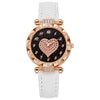 Women's Casual Fashion Electronic Watch Plastic Case Pu Strap Round Dial