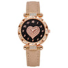 Women's Casual Fashion Electronic Watch Plastic Case Pu Strap Round Dial