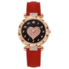 Women's Casual Fashion Electronic Watch Plastic Case Pu Strap Round Dial