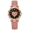 Women's Casual Fashion Electronic Watch Plastic Case Pu Strap Round Dial