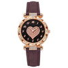Women's Casual Fashion Electronic Watch Plastic Case Pu Strap Round Dial