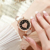 Women's Casual Fashion Electronic Watch Plastic Case Pu Strap Round Dial