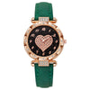Women's Casual Fashion Electronic Watch Plastic Case Pu Strap Round Dial