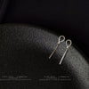 Women's Casual Fashion Long Geometric Earrings With Gold Plated Copper And Silver Needle Micro Pave Zircon Elegant Commuter Style