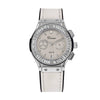 Women's Casual Fashion Round Disc Silicone Band Alloy Quartz Watch With Rhinestones