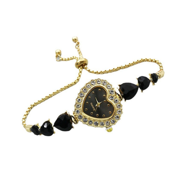 Women's Casual Luxury Fashion Quartz Bracelet Watch With Stainless Steel Strap And Alloy Case