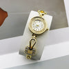 Women's Casual Metal And Stainless Steel Quartz Bracelet Watch With Round Dial