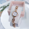Women's Casual Metal And Stainless Steel Quartz Bracelet Watch With Round Dial