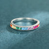 Women's Casual Minimalist Geometric Copper Zircon Ring