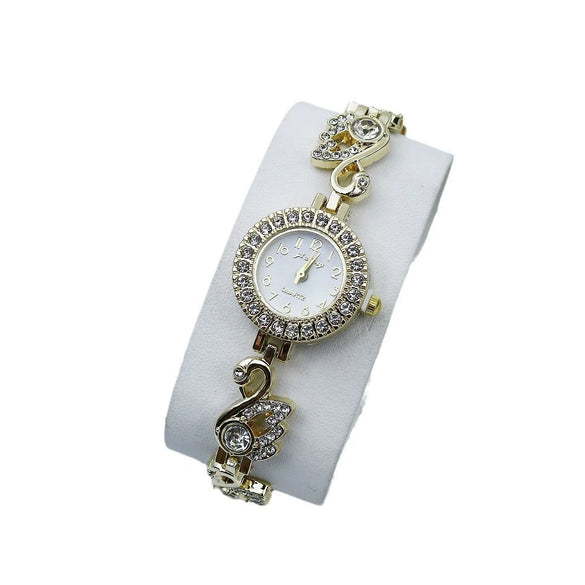 Women's Casual Quartz Bracelet Watch Alloy Material Round Dial