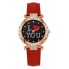 Women's Casual Quartz Digital Watch With Plastic Case Imitation Leather Strap And Round Dial