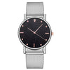 Women's Casual Quartz Watch With Alloy Case Silicone Strap And Round Dial