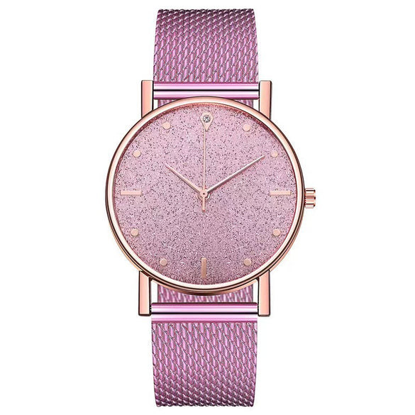 Women's Casual Quartz Watch With Alloy Case Silicone Strap And Round Dial