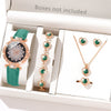Women's Casual Quartz Watch With Round Dial Pin Buckle Imitation Leather Strap And Alloy Case